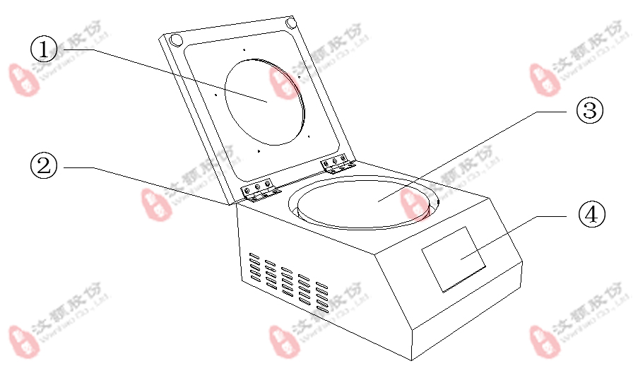 汶顥烘膠臺/烤膠機特征圖解1