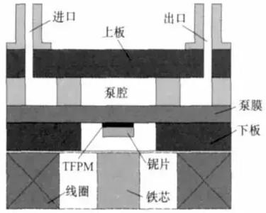 無閥電磁驅(qū)動微泵