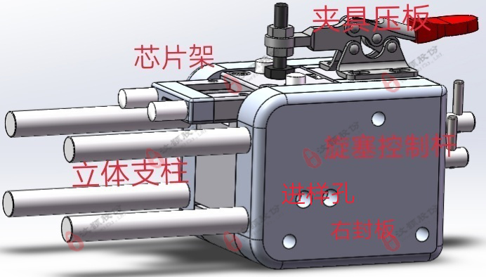 液滴產生、收集、分析模塊于一體的裝置特征圖解