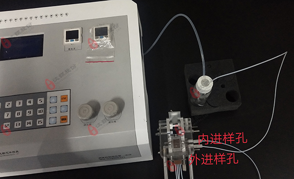 液滴進樣測試效果連接圖