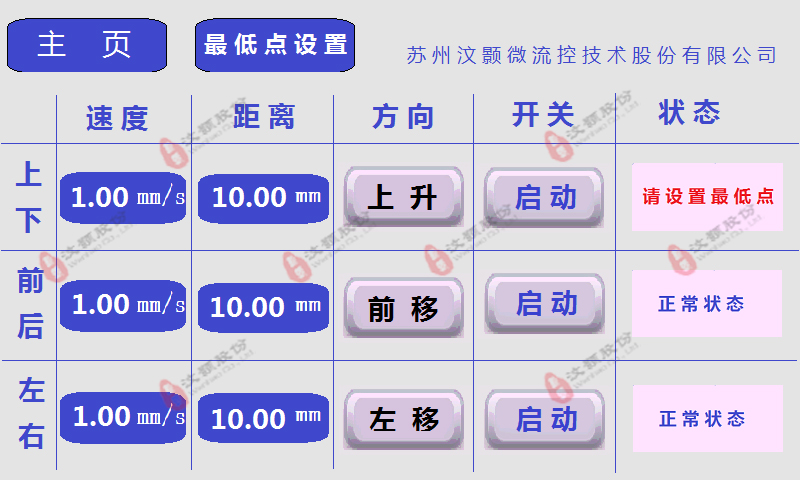 磁性粒子定向移動(dòng)定位設(shè)備顯示界面