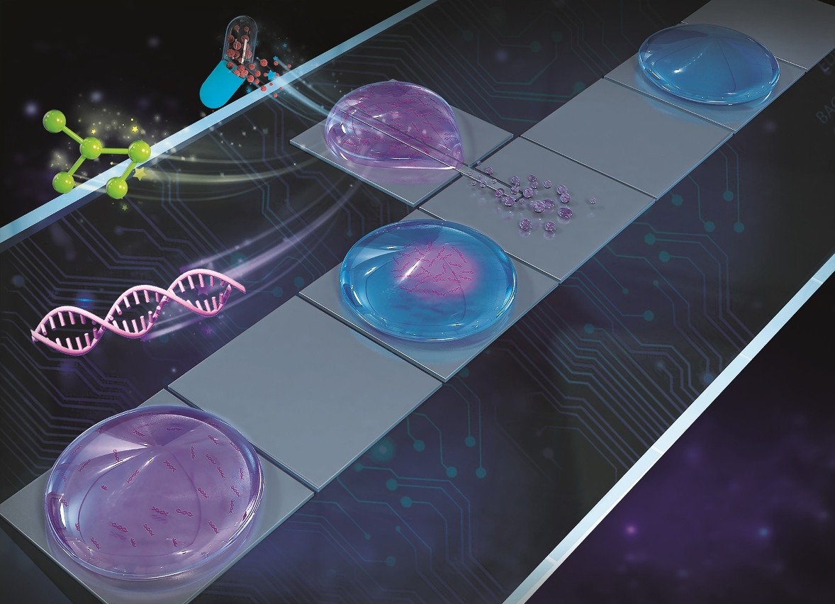 高壓交流電場的驅(qū)動下定向噴射出的“衛(wèi)星液滴”
